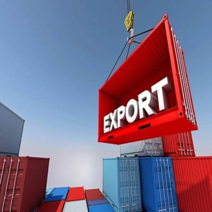 Export shipment ready for customs clearance